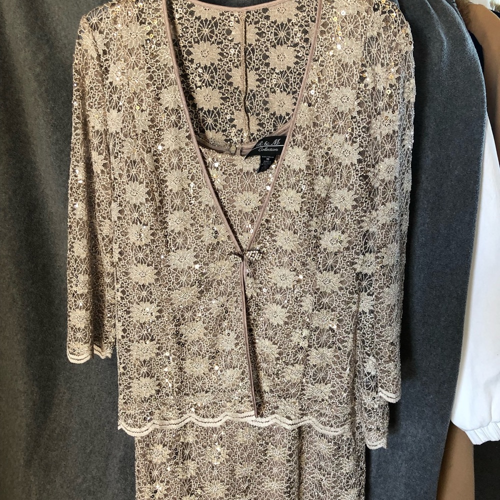 R and M Richard dress with matching jacket